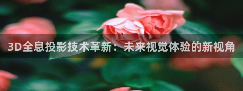 4hu四虎影视：3D全息投影技术革新：未来视觉体验的新视角